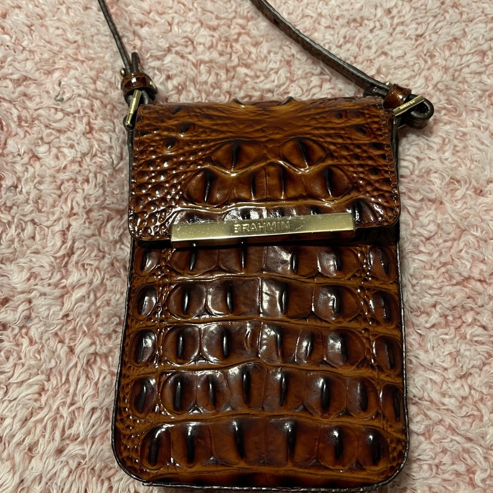 Brahmin NWT Pecan Sasha Crossbody